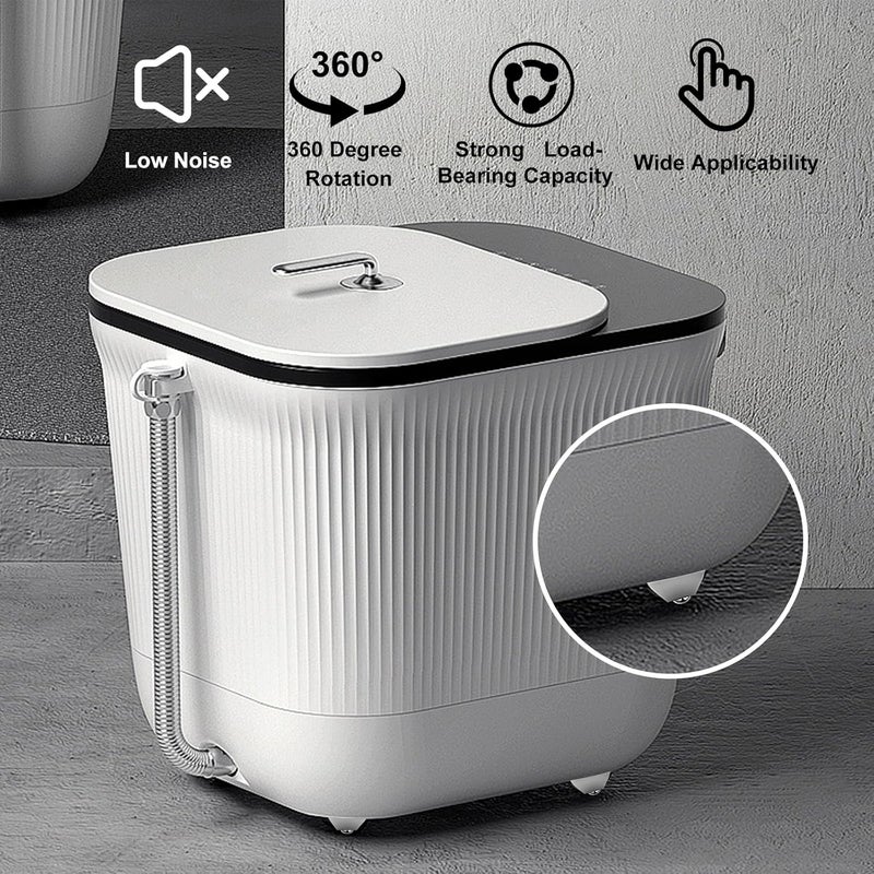 keepsweat Self Adhesive Mini Caster Wheels,12 Pcs Small Appliance Swivel Wheels 360°Rotation Universal Appliance Rollers Sticky Pulley for Kitchen Appliances,Storage Box,Small Furniture Bottom (White) - Image 4